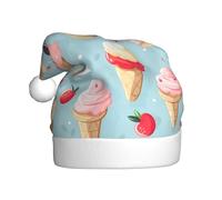 HJFCZH Sweet Ice Cream Prints Chapeau de Noël pour adulte pour Noël, Halloween, Nouvel An, soldes, promotions