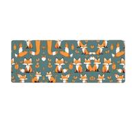 HJFCZH Tapis de souris renard jaune 30,5 x 80 cm