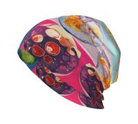HJFCZH The Evolution of Cells Picture Bonnet tricoté élastique chaud pour homme et femme Noir