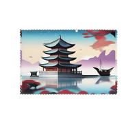 Hjfczh The Pearl of The Ori Lot de 6 sets de table pour table de salle à manger 30,5 x 45,7 cm pour Noël, Halloween et une utilisation quotidienne