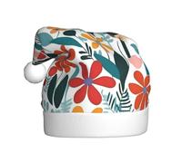HJFCZH The World of Flowers and Plants Chapeau de Noël pour adulte Accessoire de qualité doux, léger et moelleux