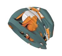 HJFCZH Yellow Fox Picture Bonnet tricoté élastique chaud pour homme et femme