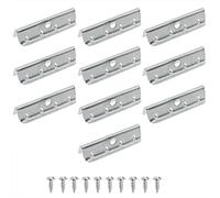 HJGarden Lot de 10 clips d'extrémité en métal pour sangle en caoutchouc 51 x 15 x 11 mm