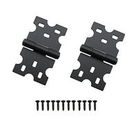 HJGarden Lot de 2 charnières plates papillon avec vis encastrées