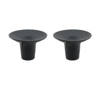 HJGarden Lot de 2 coussinets en caoutchouc épais et résistants à l'usure pour chaises de douche et tabourets de baignoire Noir 28 mm
