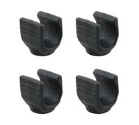 HJGarden Lot de 4 clips filetés en forme de U pour trépied de pêche, lampe de poche, support de lampe de poche, noir