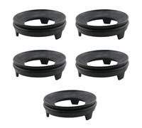 HJGarden Lot de 5 supports pour œufs en pierre noire - Plateau de présentation pour boules de cristal - Présentoir à œufs d'autruche - Support pour œufs d'oie