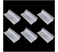 HJGarden Lot de 6 porte-étiquettes transparents pour étagère de supermarché en verre avec inserts