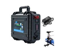 HJGHY 12v 60ah, Batterie au Lithium pour propulseur Marin extérieur, 12 V, 24 V, 48 V, 60 Ah, 80 Ah, 100 Ah, 120 Ah, 150 Ah, 200 Ah, pour hélice de Bateau de pêche