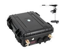 HJGHY 12v,80Ah, Batterie Lithium-ION 12 V 60 Ah 80 Ah pour Propulsion Marine 12 V 24 V 60 Ah 80 Ah 100 Ah 120 Ah 150 Ah 200 Ah pour propulseur d'hélice de Bateau de pêche en Plein air