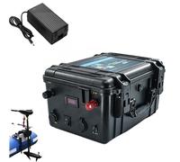 HJGHY 24v,200Ah, Batterie au Lithium Rechargeable 12 V 24 V 48 V 60 Ah 80 Ah 100 Ah 120 Ah 150 Ah 200 Ah pour propulseur d'extérieur, hélice de Bateau de pêche, Moteur de Propulsion Marine