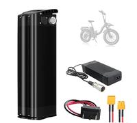 HJGHY 2pin,48V 18Ah, Pack de Batteries Lithium 48 V (10,4 Ah, 13 Ah, 15,6 Ah, 18 Ah, 20 Ah) pour vélos électriques, avec Carte de Protection BMS et Chargeur.