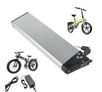 HJGHY 36v 10ah, Batterie Lithium-ION intégrée 36 V 10 Ah 12 Ah 14 Ah pour vélo Pliant 48 V 10,5 Ah, avec Chargeur et BMS pour Moteur 0-500 W
