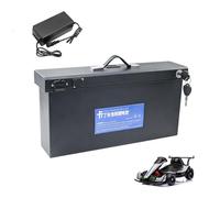 HJGHY 48v 20ah, Batterie Lithium 36 V 12 Ah/15 Ah pour Karting, Batterie 48 V 20 Ah/30 Ah/40 Ah pour Karting électrique de Course en Parc, avec Chargeur