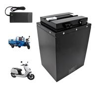 HJGHY 48v,20Ah, Batterie Lithium-ION 48 V, 60 V, 72 V, 20 Ah, 32 Ah, 40 Ah, 60 Ah, avec Chargeur, pour Moteur de cyclomoteur, Tricycle, Scooter 0-4 500 W