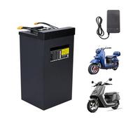 HJGHY 60v,50Ah, Batterie de vélo électrique 60 V 50 Ah 64 Ah, Batterie de Moto 60 V, Batteries Li-ION Ebike avec Chargeur pour Moteur de Tricycle cyclomoteur