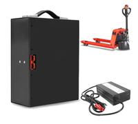 HJGHY Batterie au Lithium 48V 10Ah, 15Ah, 20Ah pour Chariot élévateur électrique et transpalette, avec poignée de Transport. Batteries LiFePO4 48V pour Kits Moteurs de 450W à 1 000W.,48v10ah