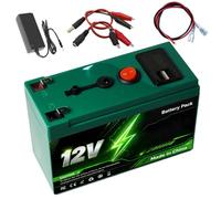 HJGHY Batterie au Lithium Fer Phosphate 12 V | Batterie lithium portable extérieure 12 V 6 Ah 8 Ah 10 Ah 12 Ah 15 Ah ; batterie de rechange 12 volts pour éclairage LED