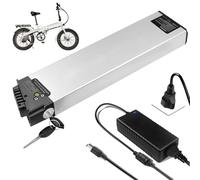 HJGHY Batterie Lithium 36 V 13 Ah/15 Ah ou 48 V 10,4 Ah/12 Ah intégrée au Cadre, avec Chargeur et verrou de sécurité, pour Kits Moteur de 0 à 700 W.,36v15ah