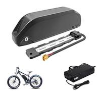 HJGHY Batterie Lithium 36 V/48 V, 10,4 Ah, 13 Ah, 15 Ah, 18,2 Ah, 23,4 Ah, pour vélo électrique, Tube Diagonal, avec Base à 5 Broches,36v,15Ah