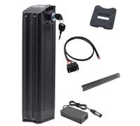 HJGHY Batterie Lithium intégrée 36 V/48 V, 8 Ah, 10 Ah, 12 Ah, 15 Ah, 17,5 Ah, Pliable et remplaçable, avec Chargeur, pour Moteur de vélo électrique,2 pin 48v10ah