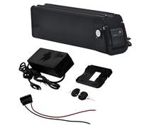 HJGHY Batterie Lithium intégrée 36 V/48 V, 8 Ah, 10 Ah, 12 Ah, 15 Ah ou 17,5 Ah, Pliable et remplaçable, pour Kits Moteur de 360 W à 670 W, avec Chargeur.,2 pin 48v8ah