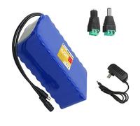 HJGHY Batterie Lithium-ION 12 V 25 Ah, 30 Ah, 40 Ah, 50 Ah, 60 Ah, boîtier PVC, pour systèmes Audio/éclairage LED, avec Chargeur DC, Compatible avec Moteurs de 300 W à 720 W.,12v50ah