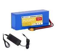 HJGHY Batterie Lithium-ION 12 V 30 Ah pour Bateau à Filet, Sortie Haute intensité, 24 V 26 Ah, pour Pompe à Eau, avec Chargeur et Prise XT60,12v,30Ah