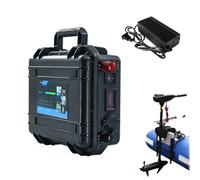 HJGHY Batterie pour Bateau électrique de Propulsion extérieure 12V 24V 48V | Batterie de propulsion marine pour hélice, 60 Ah, 80 Ah, 100 Ah, 200 Ah