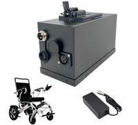 HJGHY Batterie pour Fauteuil Roulant électrique 24 V 6,6 Ah 13 Ah 16 Ah 20 Ah 24 Ah 30 Ah 35 Ah, extractible, avec Rails de Guidage et Boucle, pour Moteur de 150 W à 850 W,24v16ah