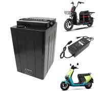 HJGHY Batteries de vélo électrique 48 V 20 Ah, Batterie Lithium 60 V 40 Ah pour Moto électrique, Batterie de Tricycle 72 V 30 Ah avec Chargeur pour Moteurs 950 W à 2 400 W,48v22ah