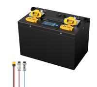HJGHY Bloc-Batterie LiFePO4 12,8 V/25,6 V avec Communication Can RS485 | Batterie lithium-fer-phosphate 12,8 V 12 Ah, 24 Ah, 25,6 V 6 Ah, 12 Ah, pour AGV