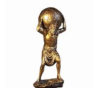 HJGHY Statue d'Atlas, Bronze Atlas Titan Grec Portant la Statue du Monde Dieu Romain du Ciel et Sculpture D'astronomie