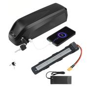 HJGHY Xt60,48V 10Ah, Batterie Lithium-ION pour vélo électrique 36 V 10 Ah 13 Ah 15 Ah 17,5 Ah 48 V 10 Ah 12,8 Ah 14 Ah, Amovible pour Tube Diagonal, avec Chargeur et 5 Broches
