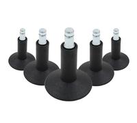 5 x STAND Nr. 12 | 11 mm | tous les sols - Patins de chaise Noir