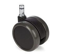 5x ROLO 10mm/65mm Sols durs - Roulettes Noir