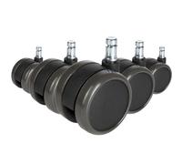 5x ROLO FREE 11mm/65mm Sols durs - Roulettes Noir