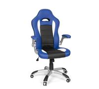 GAME SPORT - Fauteuil Gamer noir/blanc/bleu