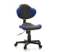 Siège de bureau / Siège pivotant KIDDY GTI-2, tissu gris / bleu hjh OFFICE Multicolore