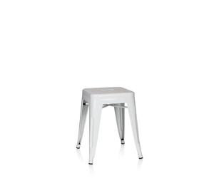 hjh OFFICE 645002 Tabouret bistrot VANTAGGIO Métal Blanc, Tabouret au Look Industriel et Moderne, empilable