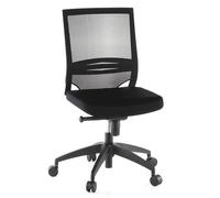 Siège de bureau / Fauteuil de direction PORTO ECO, assise tissu / dossier maille, noir hjh OFFICE Multicolore G