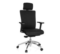 ASTRA LUX tissu - Siège de bureau de qualité professionnelle Noir