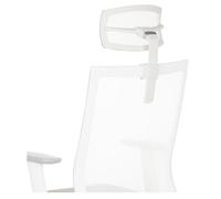 hjh OFFICE 657631 KS Aspen Filet pour appuie-tête Blanc Accessoire pour Chaise pivotante Aspen