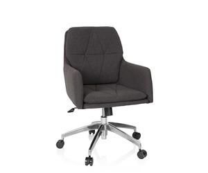 hjh OFFICE 670946 Home-Office Fauteuil Shake 350 Tissu Gris Fauteuil pivotant Moderne avec roulettes, réglable en Hauteur
