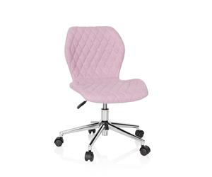 hjh OFFICE 670953 Joy II Fauteuil de Bureau à roulettes pour Enfant Rose