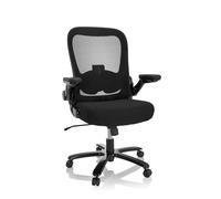 hjh OFFICE 691006 Chaise pivotante XXL Instructor SW I Tissu/Maille Noir Chaise supportant Le Poids jusqu'à 220 kg, Chaise de Bureau Lourde