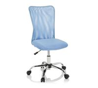 hjh OFFICE 691018 Chaise Pivotante pour Enfants KIDDY Net I Tissu Maille, Hauteur Réglable, Dossier Ergonomique, Bleu