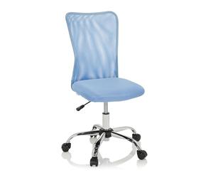 hjh OFFICE 691018 Chaise Pivotante pour Enfants KIDDY Net I Tissu Maille, Hauteur Réglable, Dossier Ergonomique, Bleu