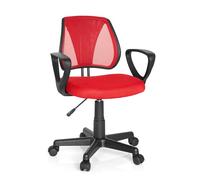 Chaise De Bureau Enfant / Siège De Bureau Enfant Kiddy Cd Tissu Maille Rouge Rouge