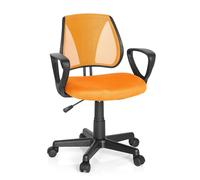 Chaise de bureau enfant / siège de bureau enfant KIDDY CD tissu maille orange